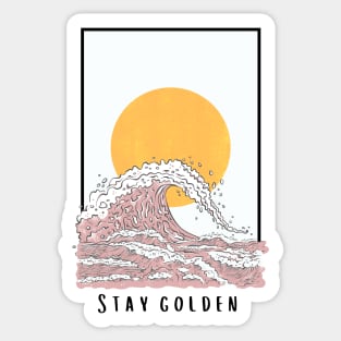 Stay Golden Sticker